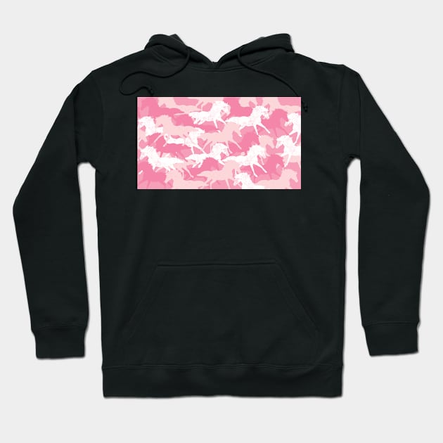 vintage pink horses Hoodie by hatem